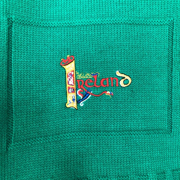 Blarney Castle Designs Sweater Mens Size Medium Embroidered Made In Ireland XXL - Picture 2 of 7